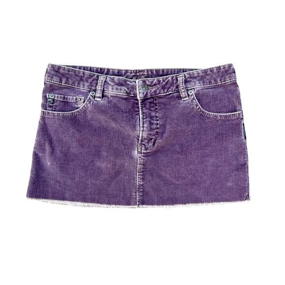 Silver Jeans Co. 90s reto brown corduroy jean skirt size 30 - Picture 1 of 3